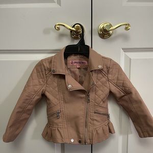 Girls Faux Leather Jacket